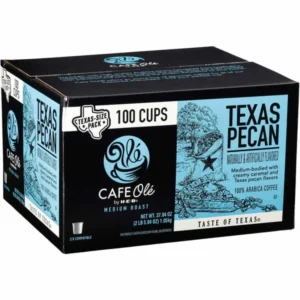 HEB Café Olé Texas Pecan Coffee Pods — 100 Count Medium Roast — Best Value — Ships Nationwide