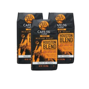Cafe Ole Houston Blend Ground Medium Roast Coffee by HEB 12oz (3 bags)
